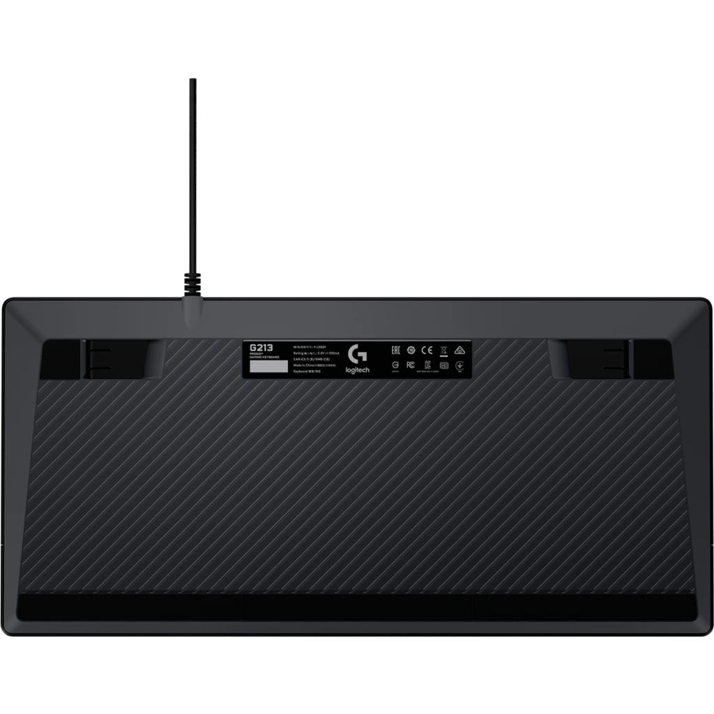 Teclado Gamer Logitech G213 Prodigy Alámbrico RGB LigthSync Conexión USB Negro