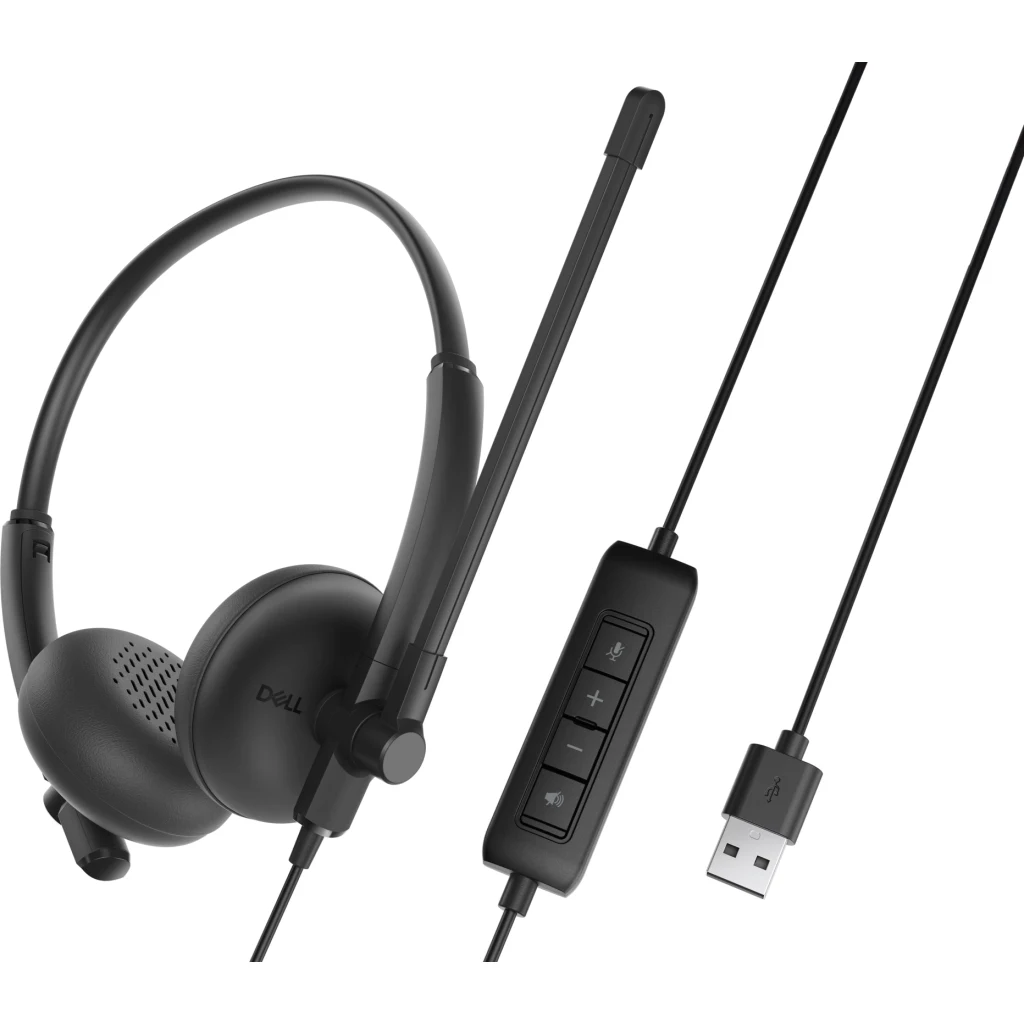 Imagen 1 de Auriculares Dell WH125 Conexión Alámbrica Longitud de Cable 2.1 Metros C/Mic Neg