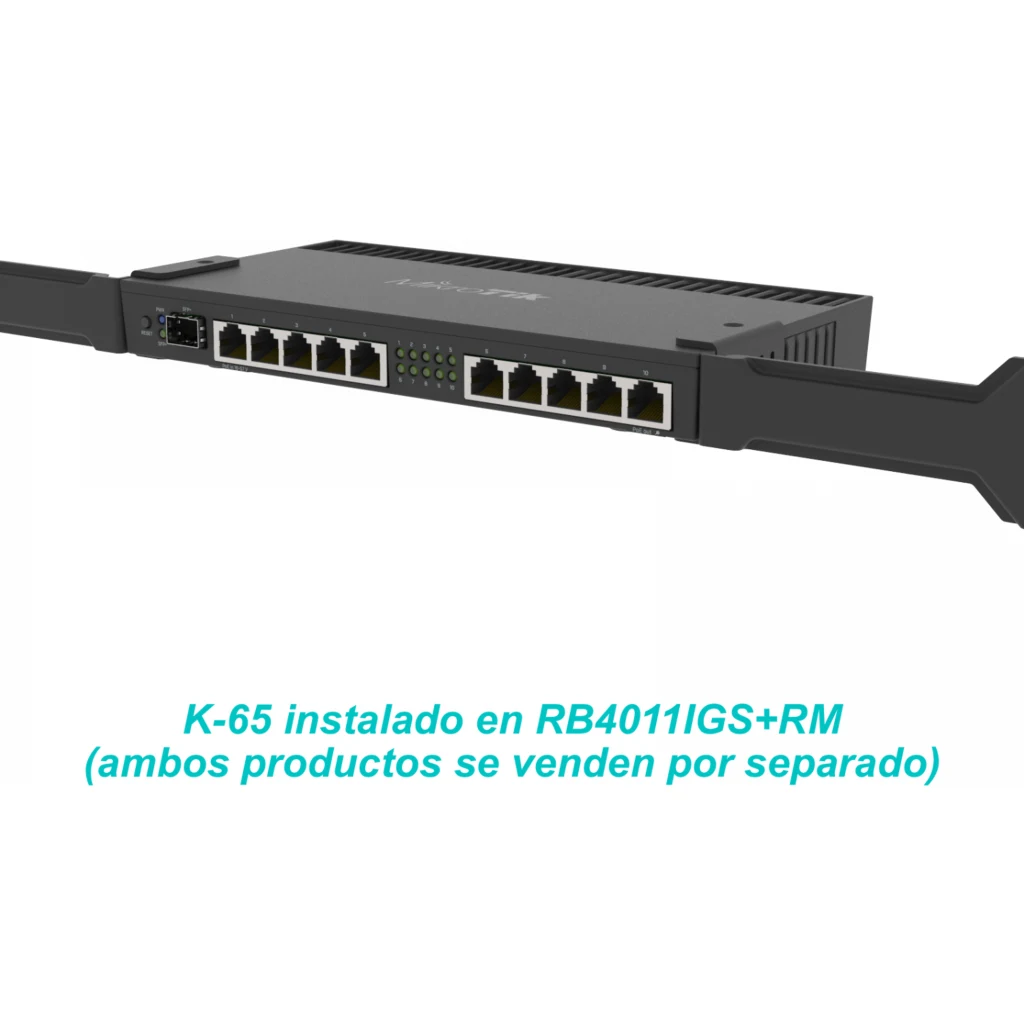 Imagen 2 de Kit Par Aletas Mikrotik K-65 para Rack serie RB4011