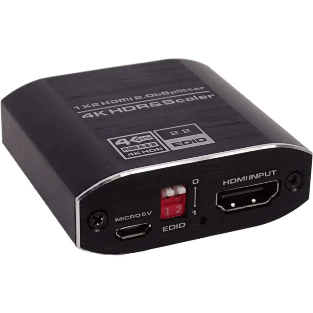 Imagen 3 de Splitter 1x2 HDMI 4K/1080p 60Hz 1-in 2-out 2.0 inc-5V-1A