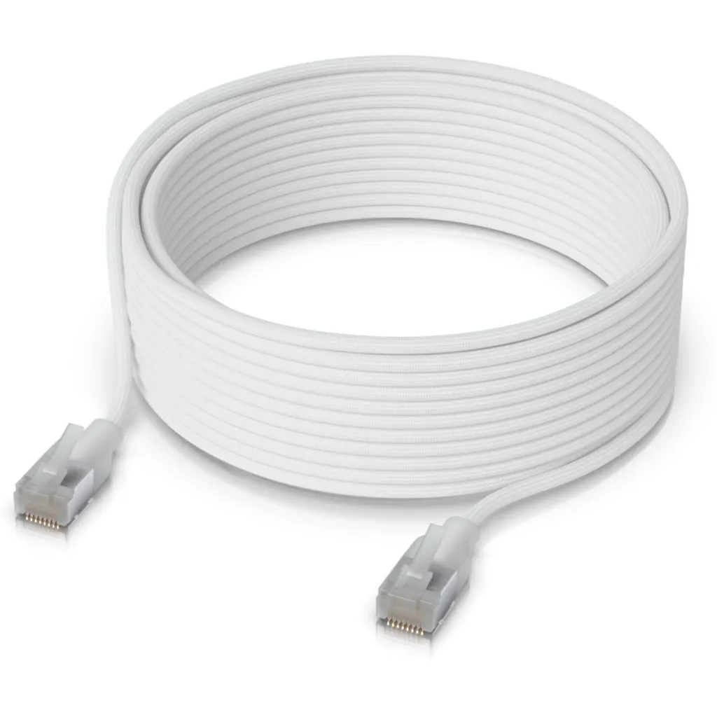 Imagen 3 de UI 12mt Cable Etherlighting Blanco Cat6a UACC-CABLE-PATCH-EL-C6A-12M-W
