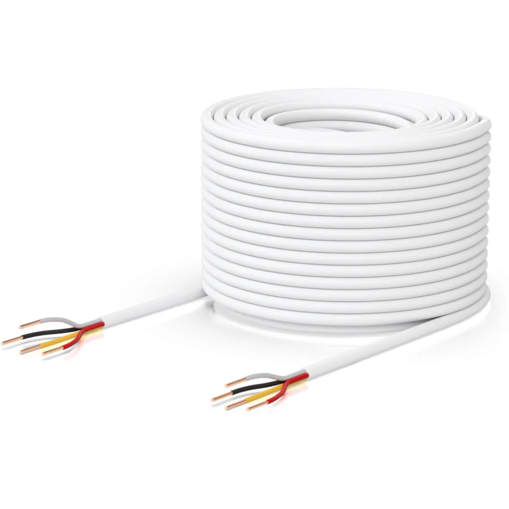Imagen 1 de UBIQUITI 2x18AWG +2x22AWG 152mt Cable blanco chapa+sensor Unifi-Access
