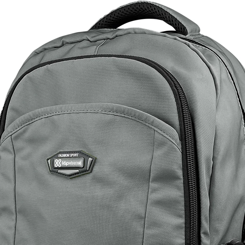 Imagen 1 de Mochila KlipX TrendTrek para Notebook 15.6" Polyester Repelente agua Color Gris