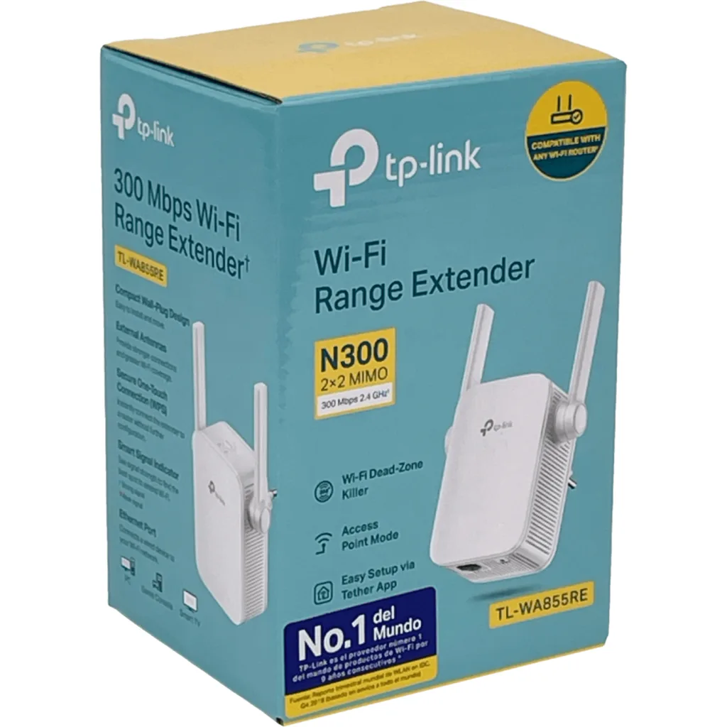 Extensor TP-Link TL-WA855RE Rango Wi-Fi 300Mbps