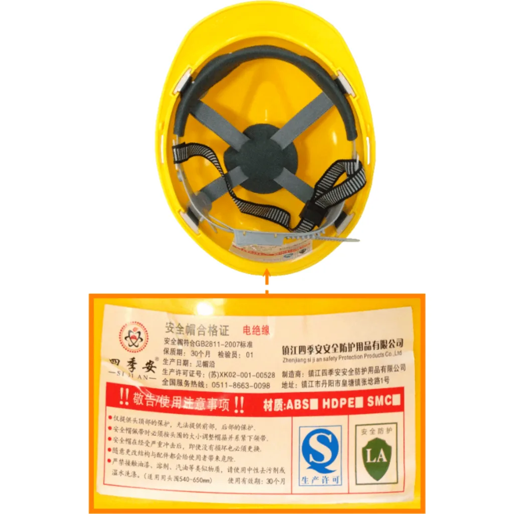 Imagen 2 de Casco de Seguridad Amarillo NO-cert