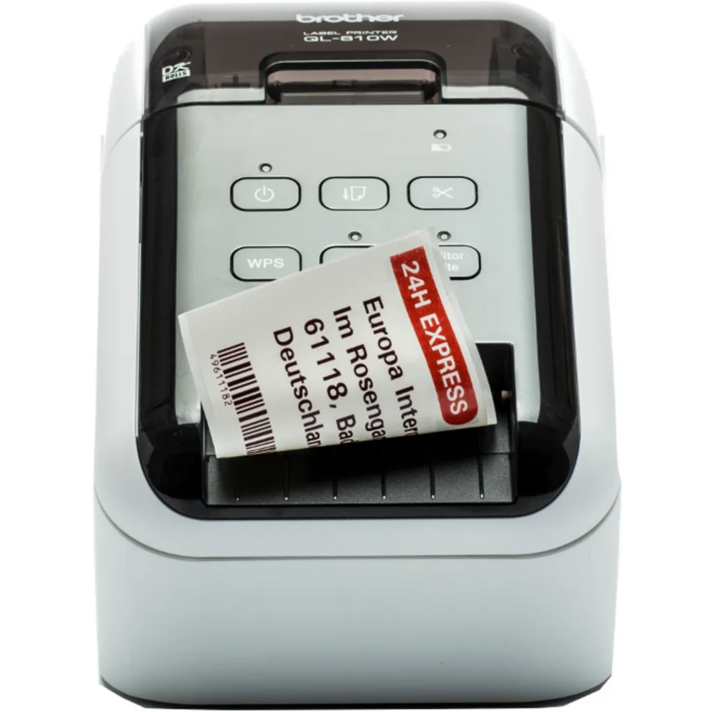 Imagen 5 de Rotuladora Brother QL 810W, 58mm 110cpm 600x300dpi USB Wireless (b/g/n)