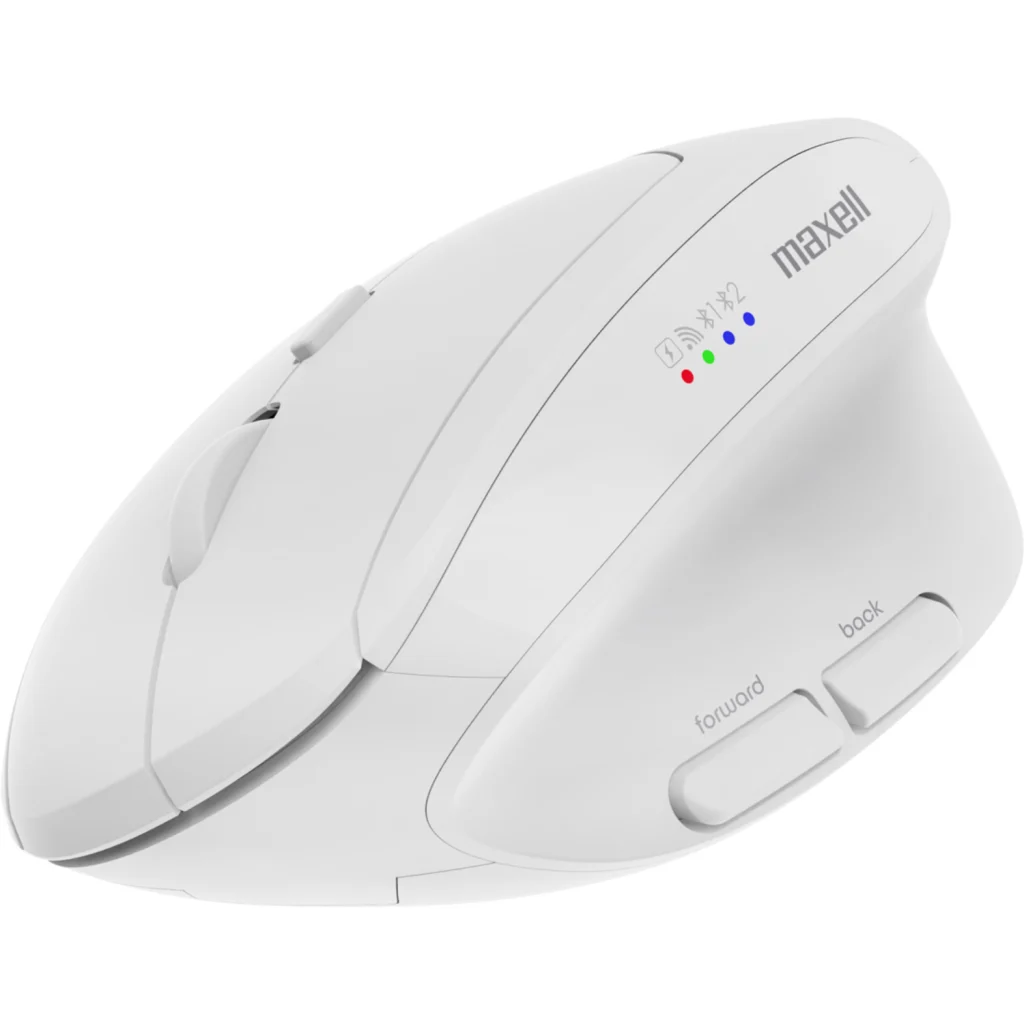 Mouse vertical Bluetooth inalambrico Maxell MOWLBT-750VERTWHT