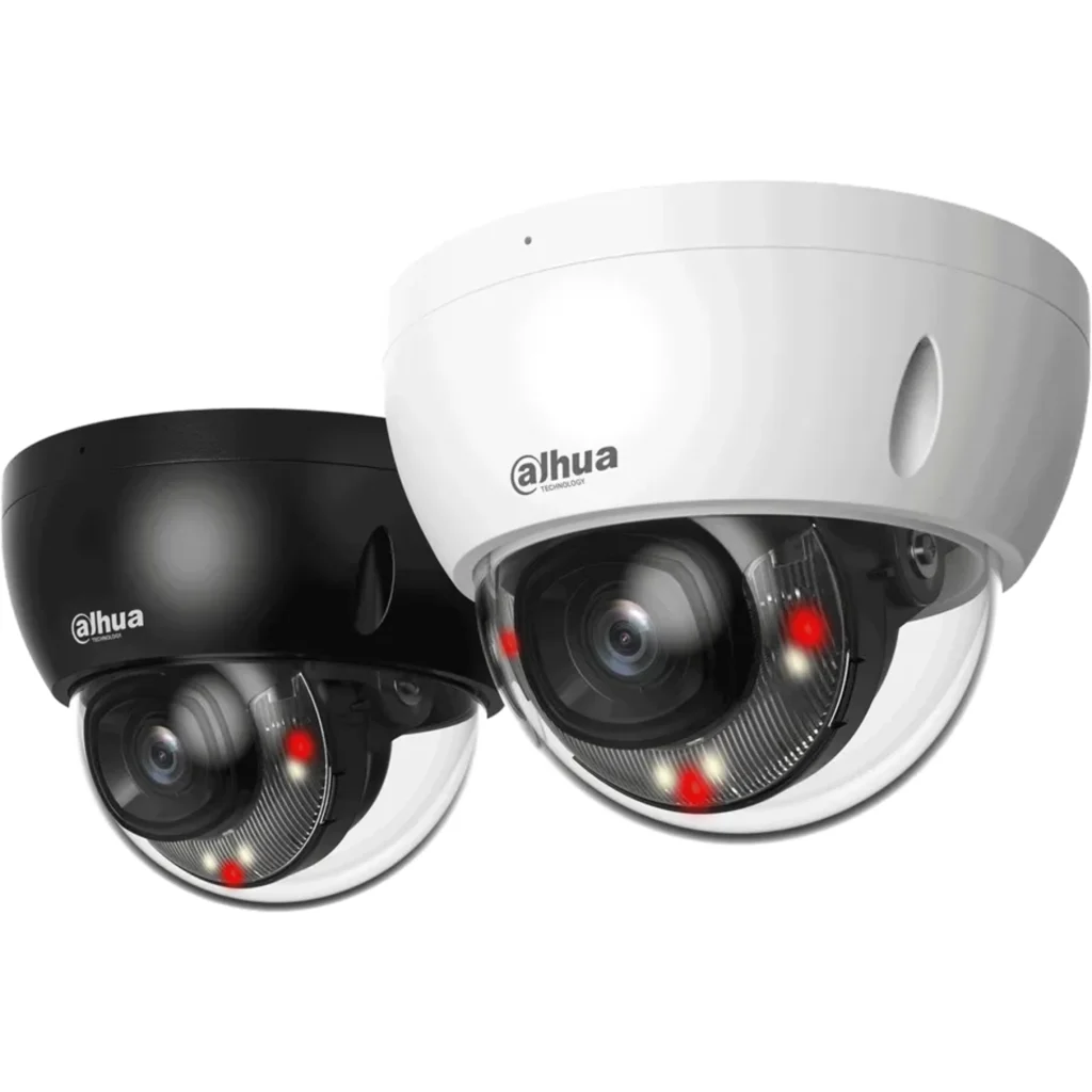 DH-IPC-HDBW2449EP-S-IL-0280B. camara IP Dahua tipo mini domo de 4MP iluminacion dual con lente fijo de 2.8mm iluminacion de hasta 30m proteccion IP67 IK10 IVS