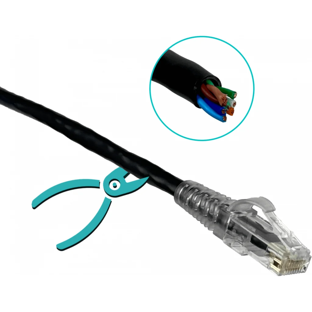 FURUKAWA 2mt Cat5e Negro U/UTP CM Cable Patch RJ45 Multilan 35103103