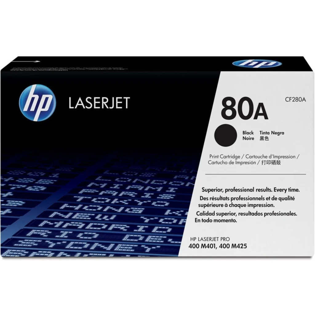 Toner HP 80A Negro Comp LaserJet Pro 400 M401, Pro 400 M425 MFP, 2560 Pág