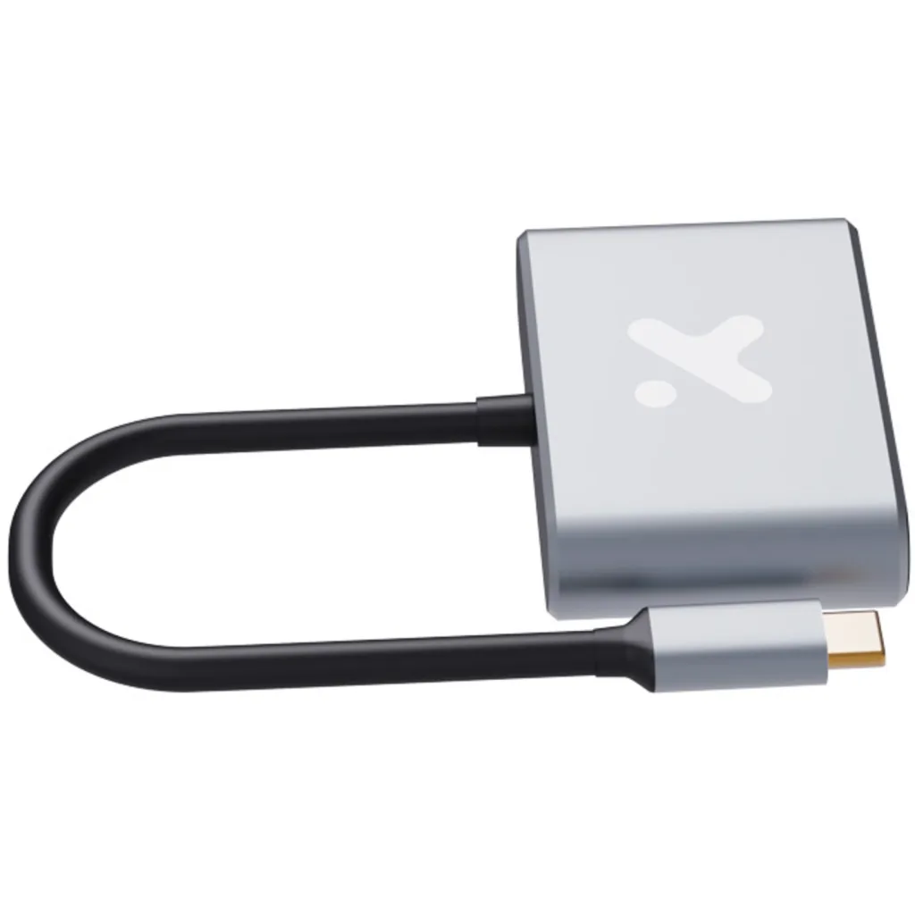Imagen 3 de Adaptador Multipuertos 2en1 XTech XTC-542, USB-C a HDMI VGA