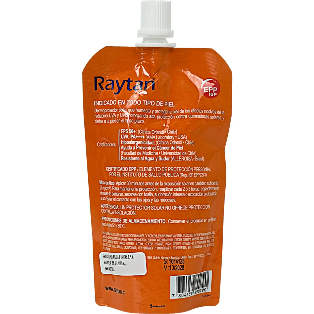 Imagen 1 de RAYTAN Protector Solar 120ml FPS 50+ UVA/UVB Bloqueador Profesional