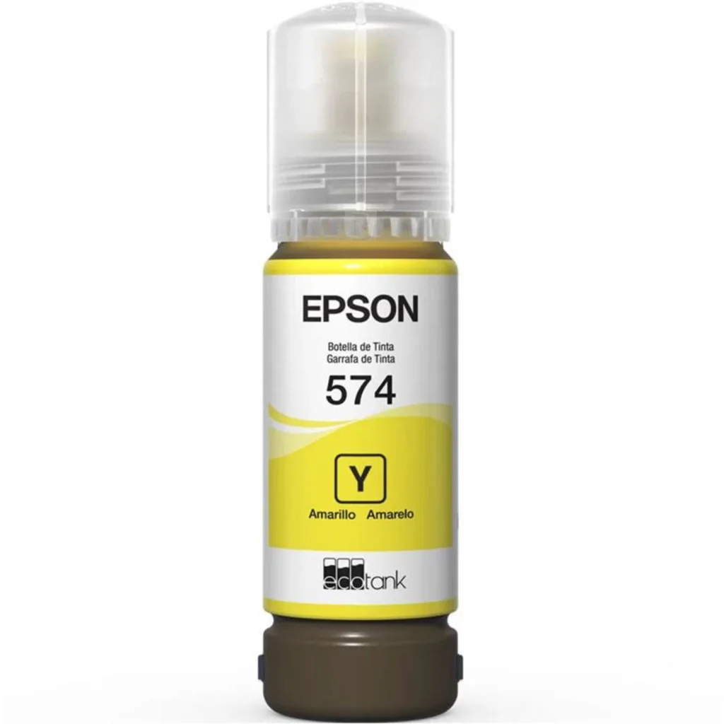 Imagen 1 de Botella de Tinta Epson T574 Amarillo, EcoTank L8050/L18050, 7.300 Páginas 70ml 