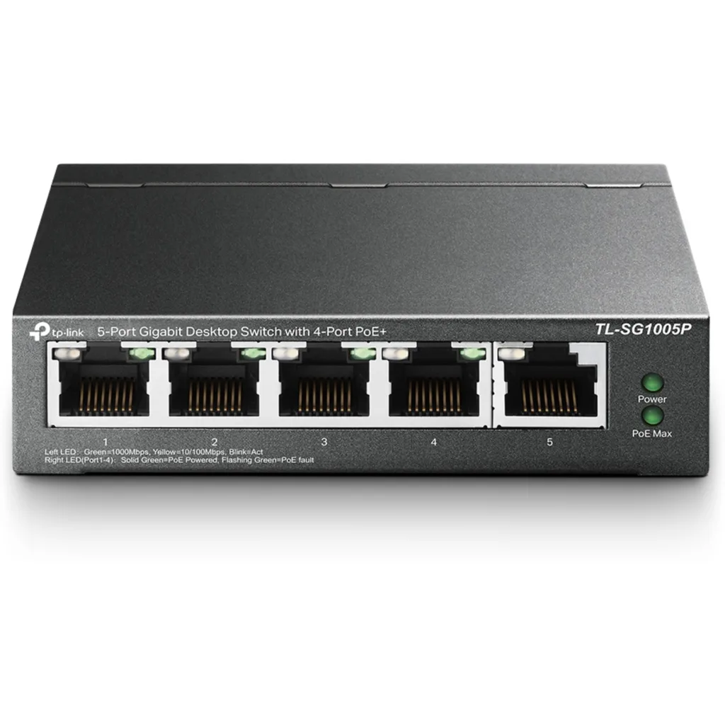 Imagen 0 de Switch TP-Link TL-SG1005P Sobremesa 5 Puertos Gigabit con 4 Puertos PoE