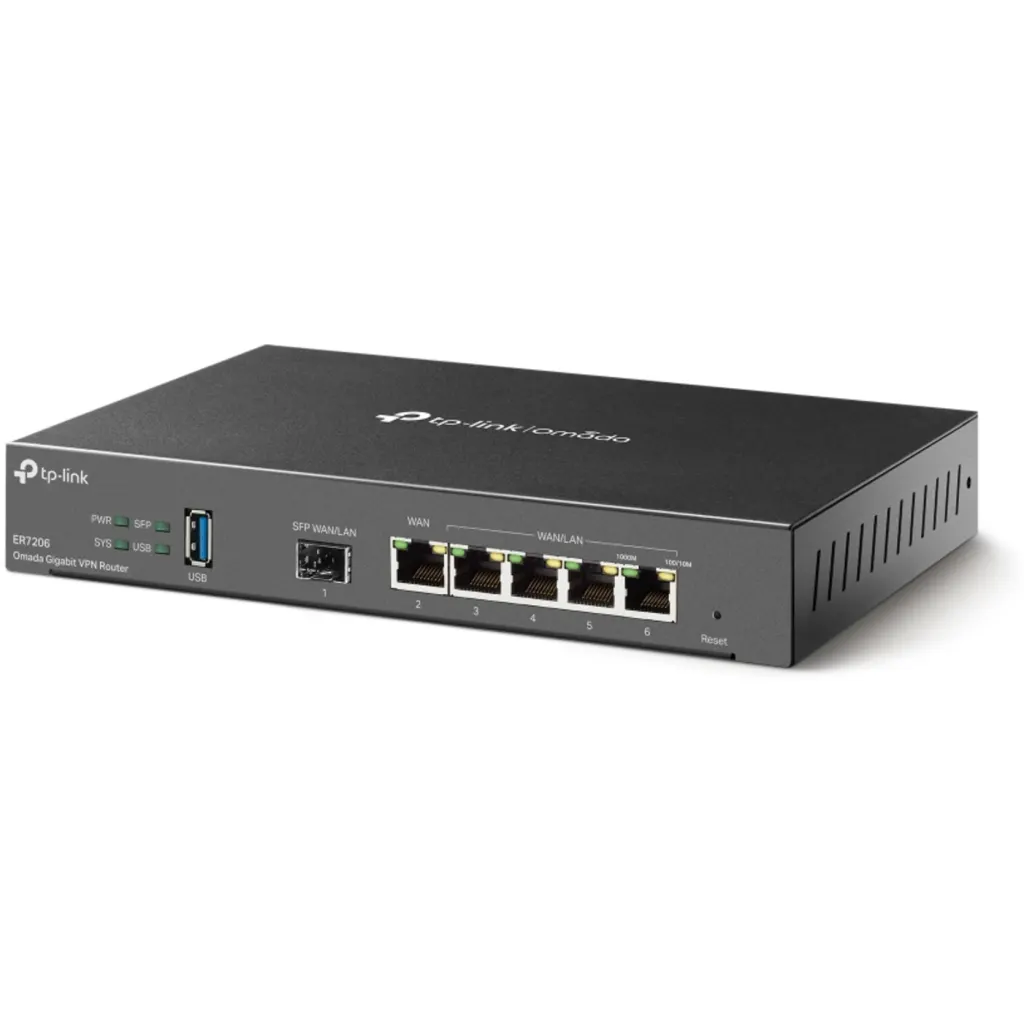 Imagen 2 de Router TP-Link TL-ER7206 SafeStream V1, 1-SFP-WAN/LAN 5-1000 WAN/LAN USB-WAN
