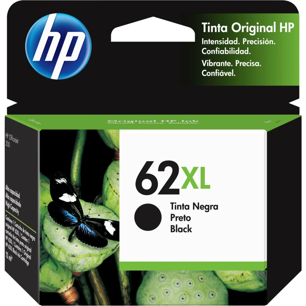 Cartridge HP 62XL Negro Comp. Envy 8040/8000/7640/5740/5660/5640, 600 Páginas