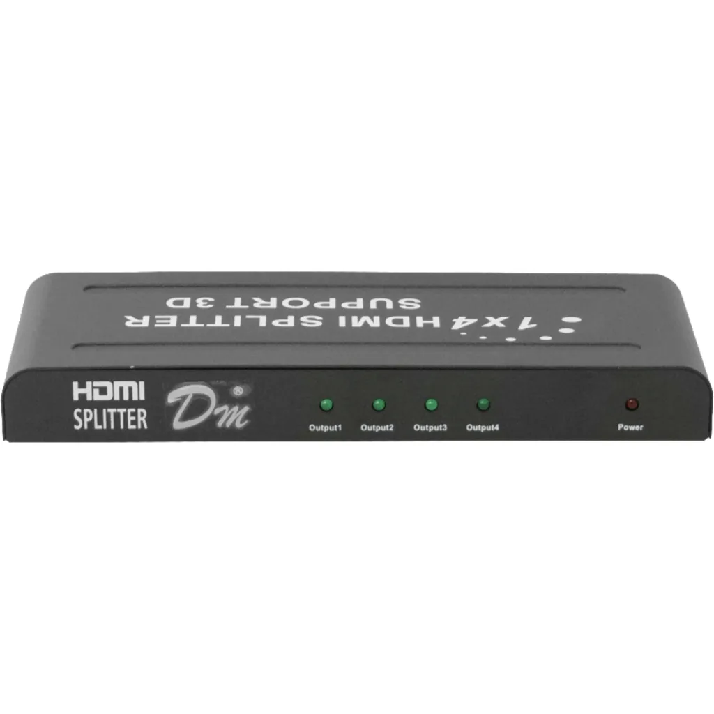 Splitter Spektra 1*HDMI in y 4*HDMI Out v1.4 4K/2K 1080p 5V-2A Negro