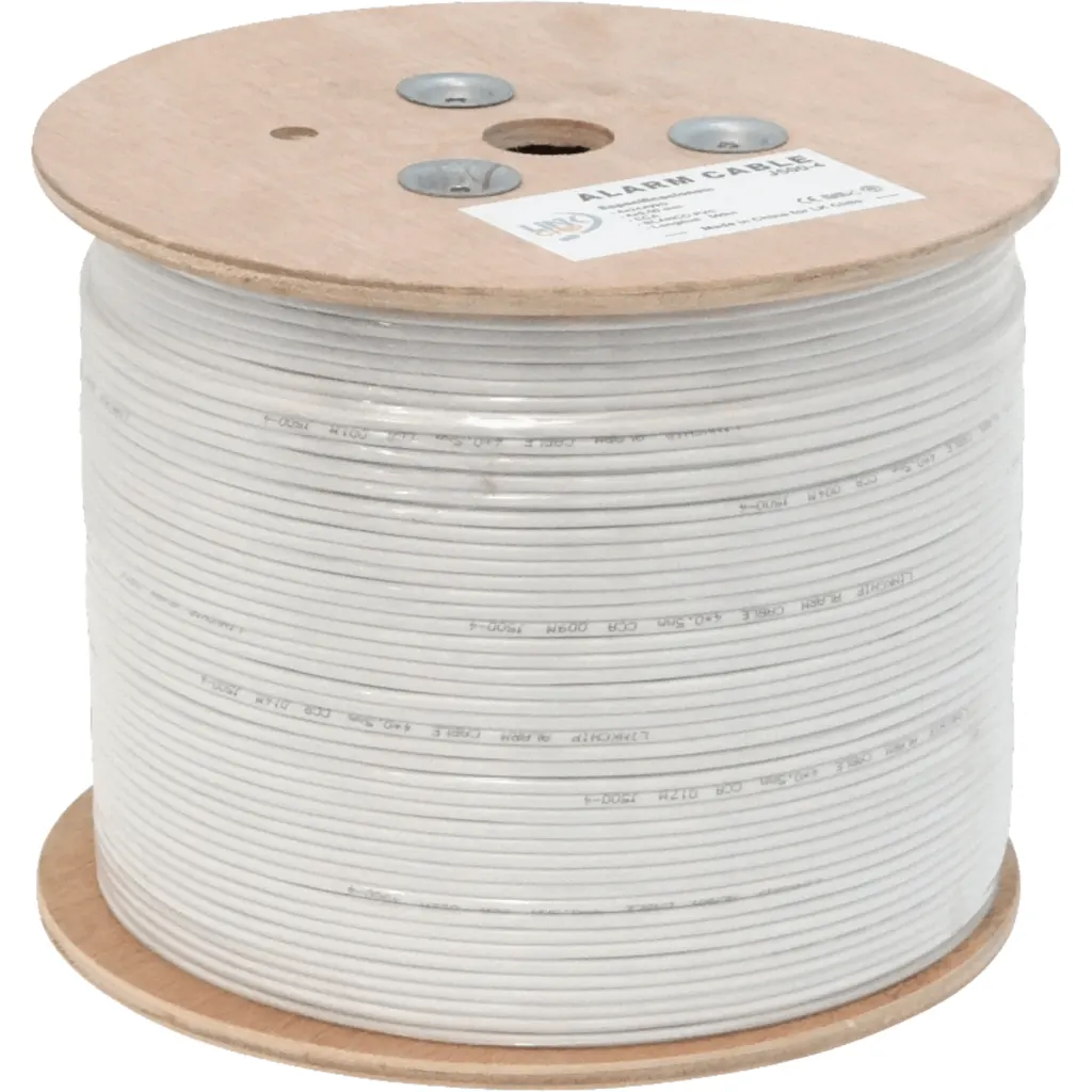 500mt 4C Alambre 24AWG Telefonico 2-Pares Redondo Aleacion CCA 4x0,5mm