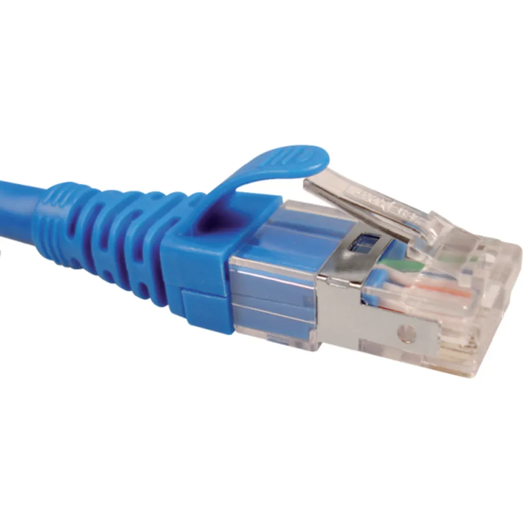 Cable de Red Nexxt Cat6A S/FTP 1mt color Azul CMR