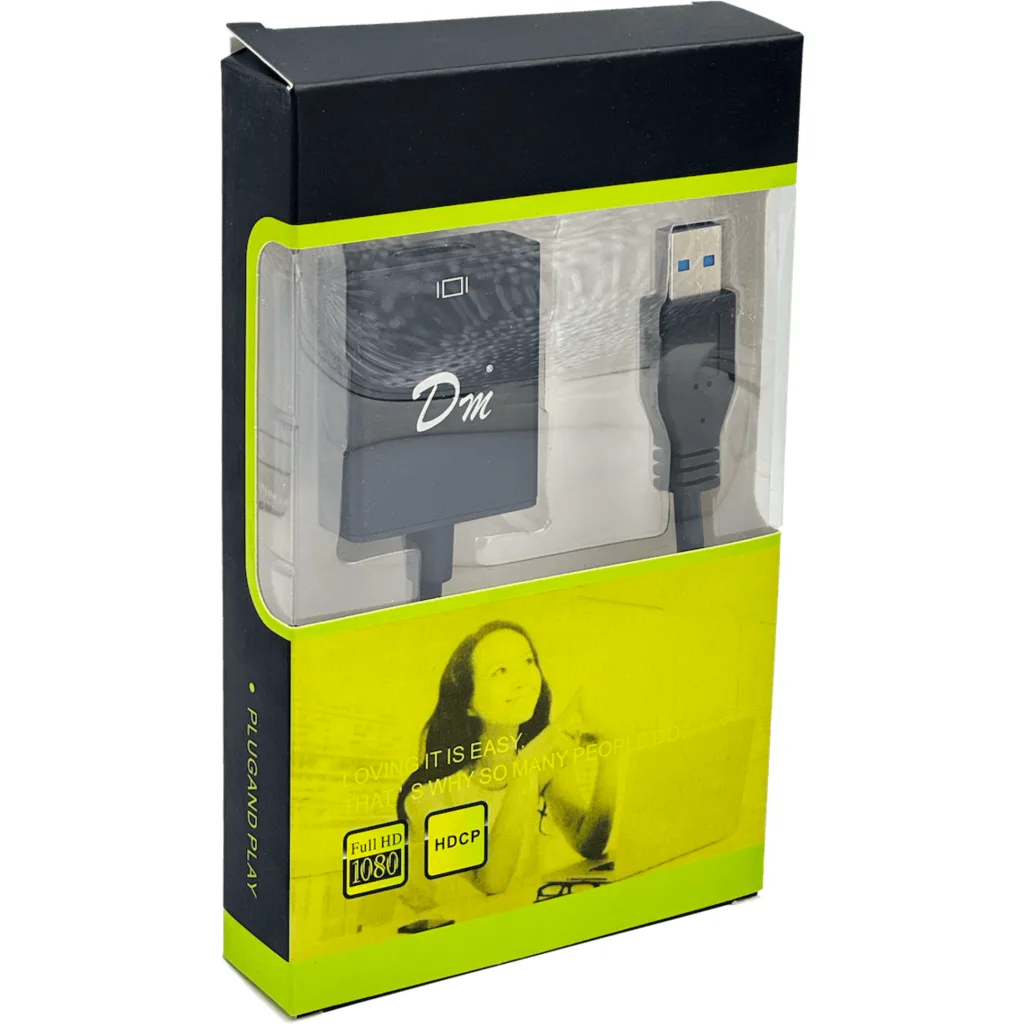 Adaptador de Video USB v3.0 Macho a HDMI Hembra, Full HD 1080p 60Hz - Ezerox