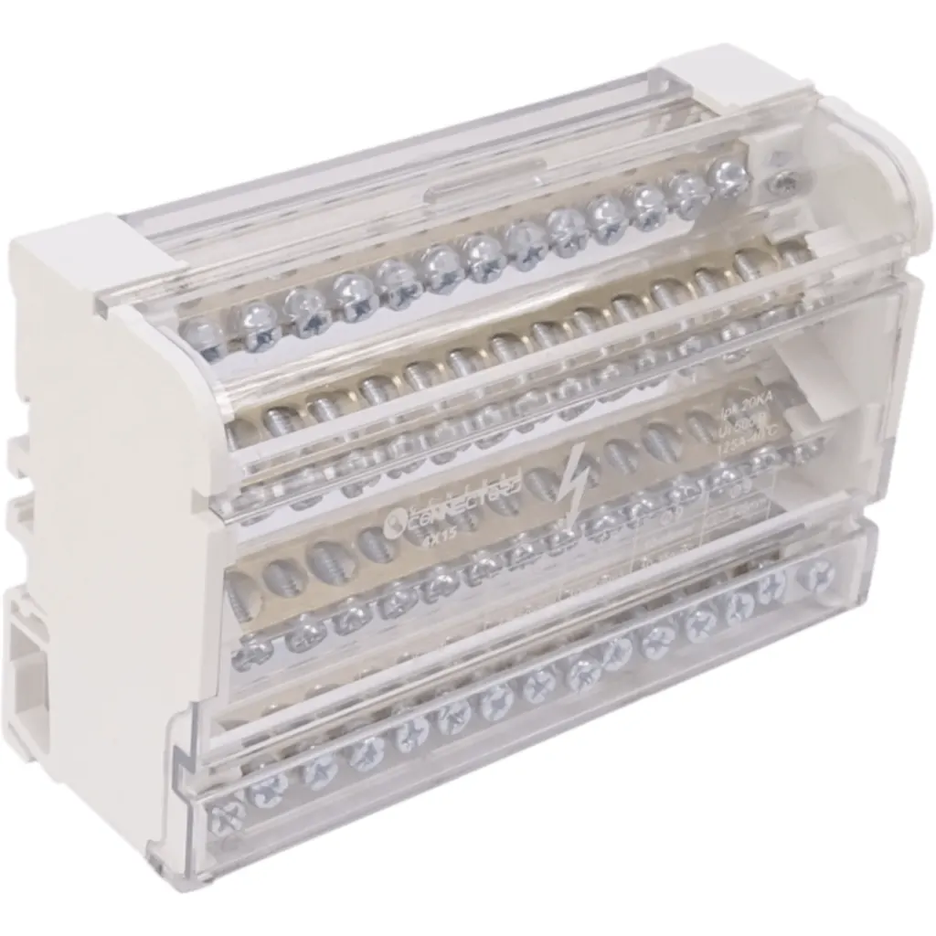Imagen 3 de 4x15 Repartidor Tetrapolar 125A 40oC 2x25 2x35 11x10mm2 Art.6834