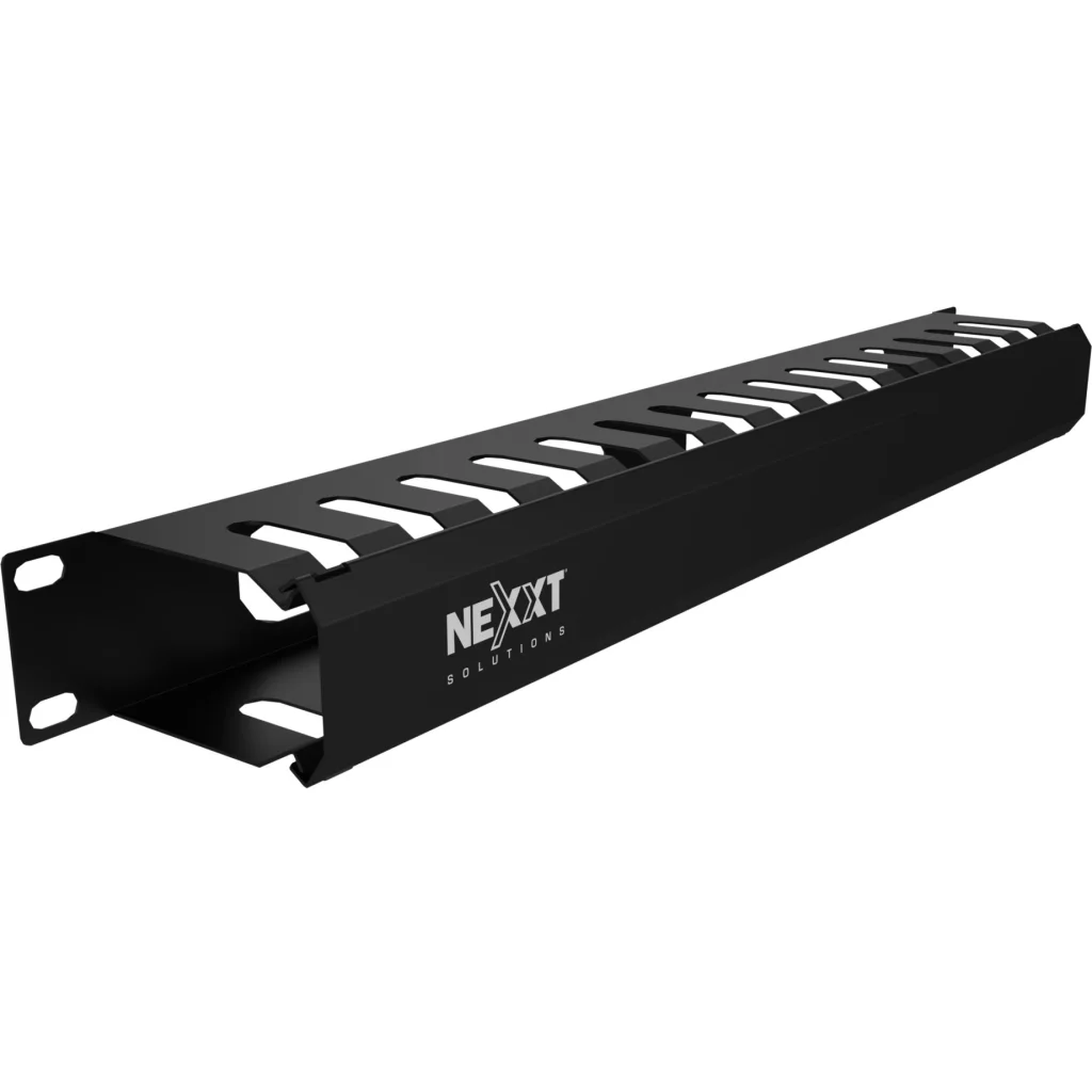 Imagen 5 de Organizador de Cables Nexxt NPM-DH1UB Horizontal 1U 19" Color Negro