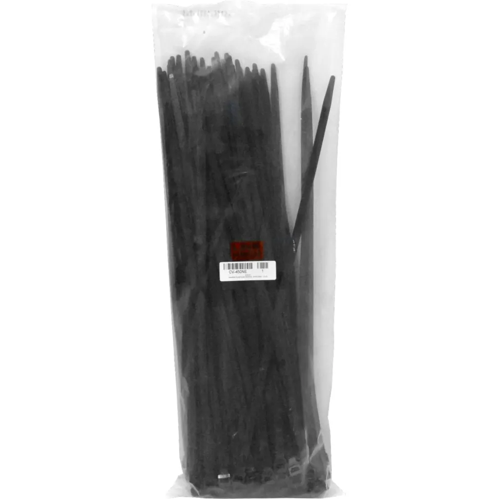 LINKMADE 450x9,0mm 80kg Amarra Plastica Negra 100-un Exterior-UV Nylon