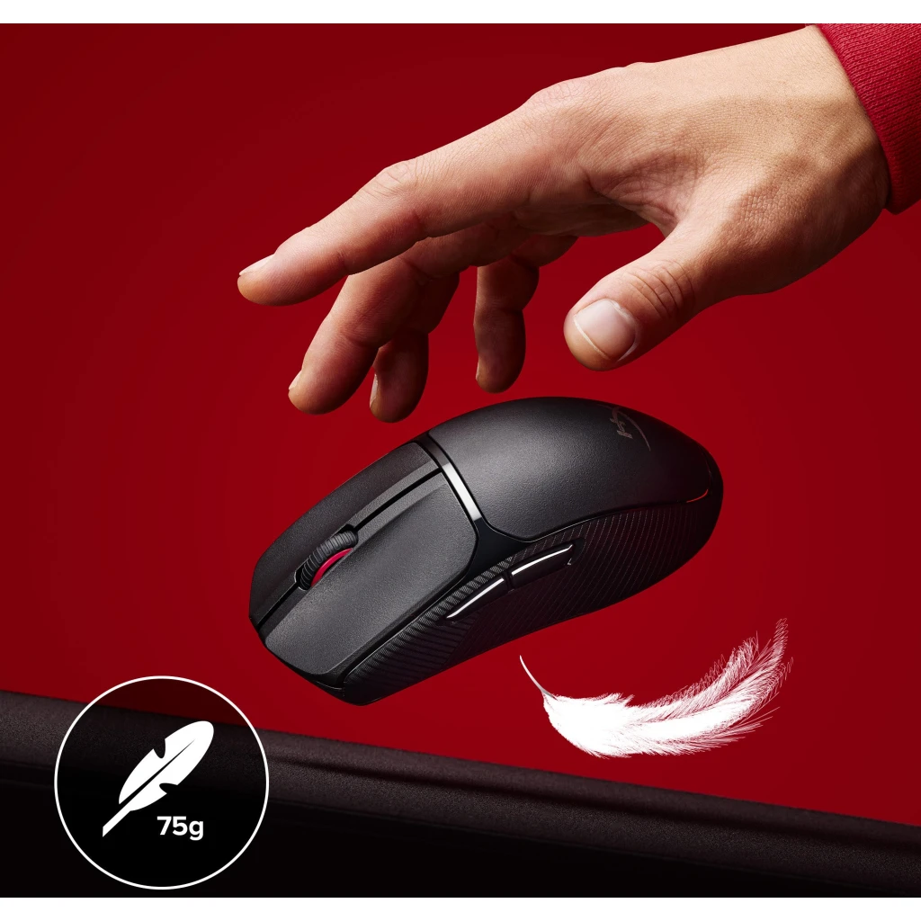 Imagen 7 de Mouse Gamer Inalambrico HyperX Pulsefire Fuse, 12000 DPI, BT, 2.4GHz, 75G.
