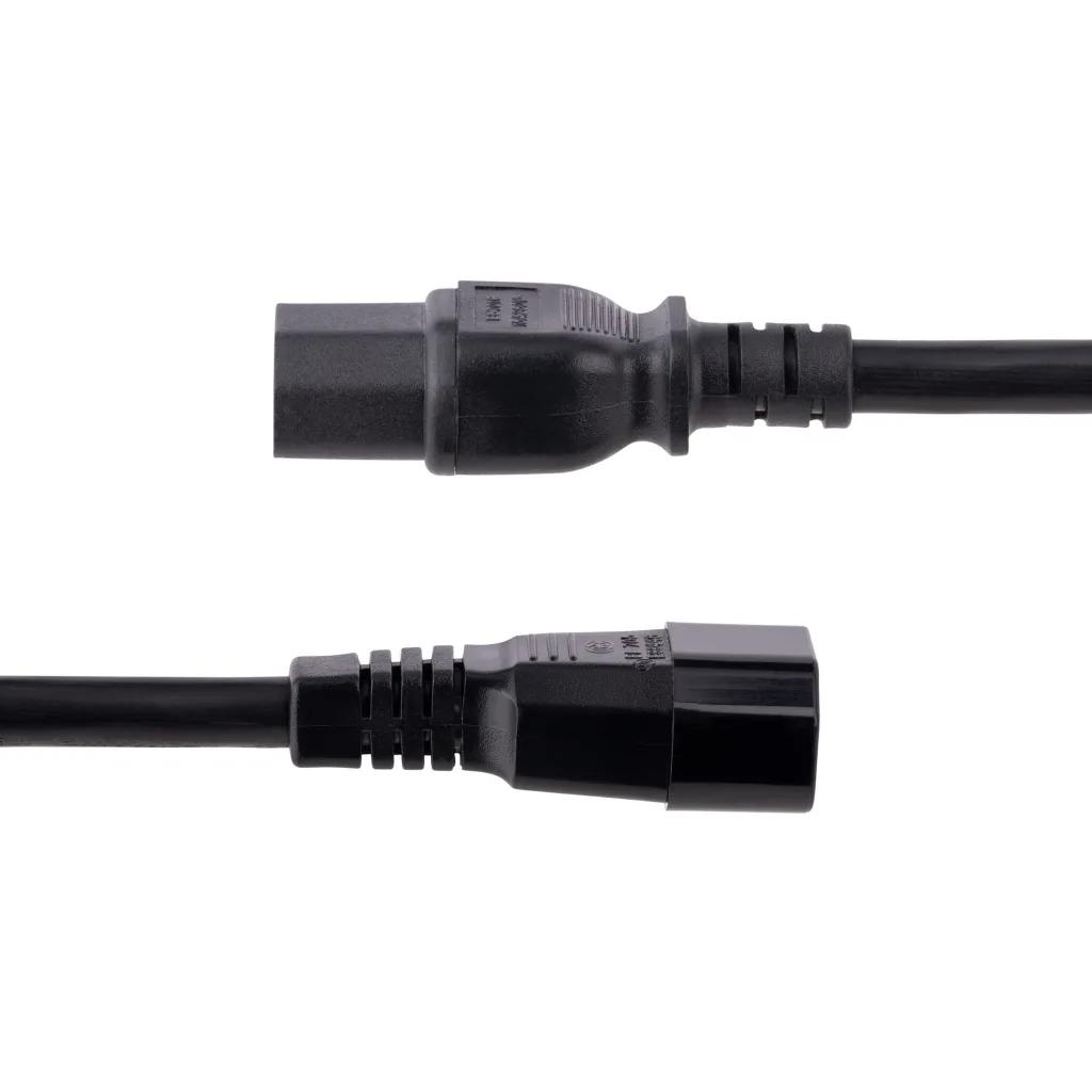 Imagen 2 de Cable de Poder StarTech IEC C14 a C15 1.8mt 14 AWG para Serv. UPS color Negro