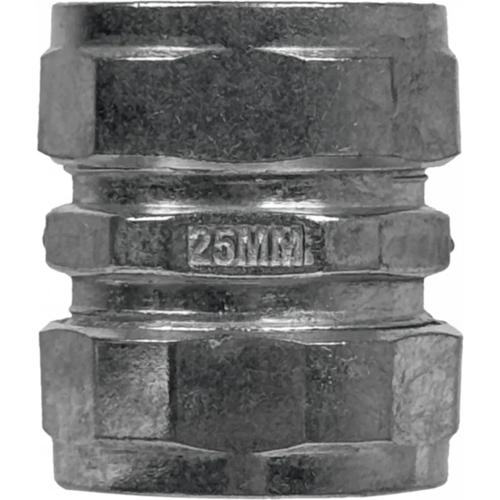 Imagen 1 de 25mm Copla de Compresion Acero Galvanizado para Conduit EMT 25,0mm