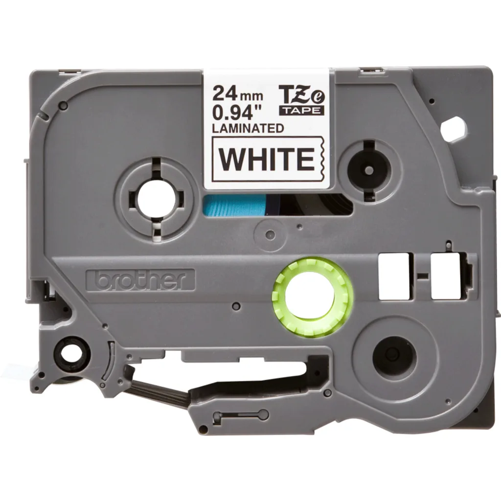 Imagen 2 de Cinta Rotuladora Brother TZE-251 Negro sobre Blanco 24mm 8MTS PT-2730VP PT9700PC