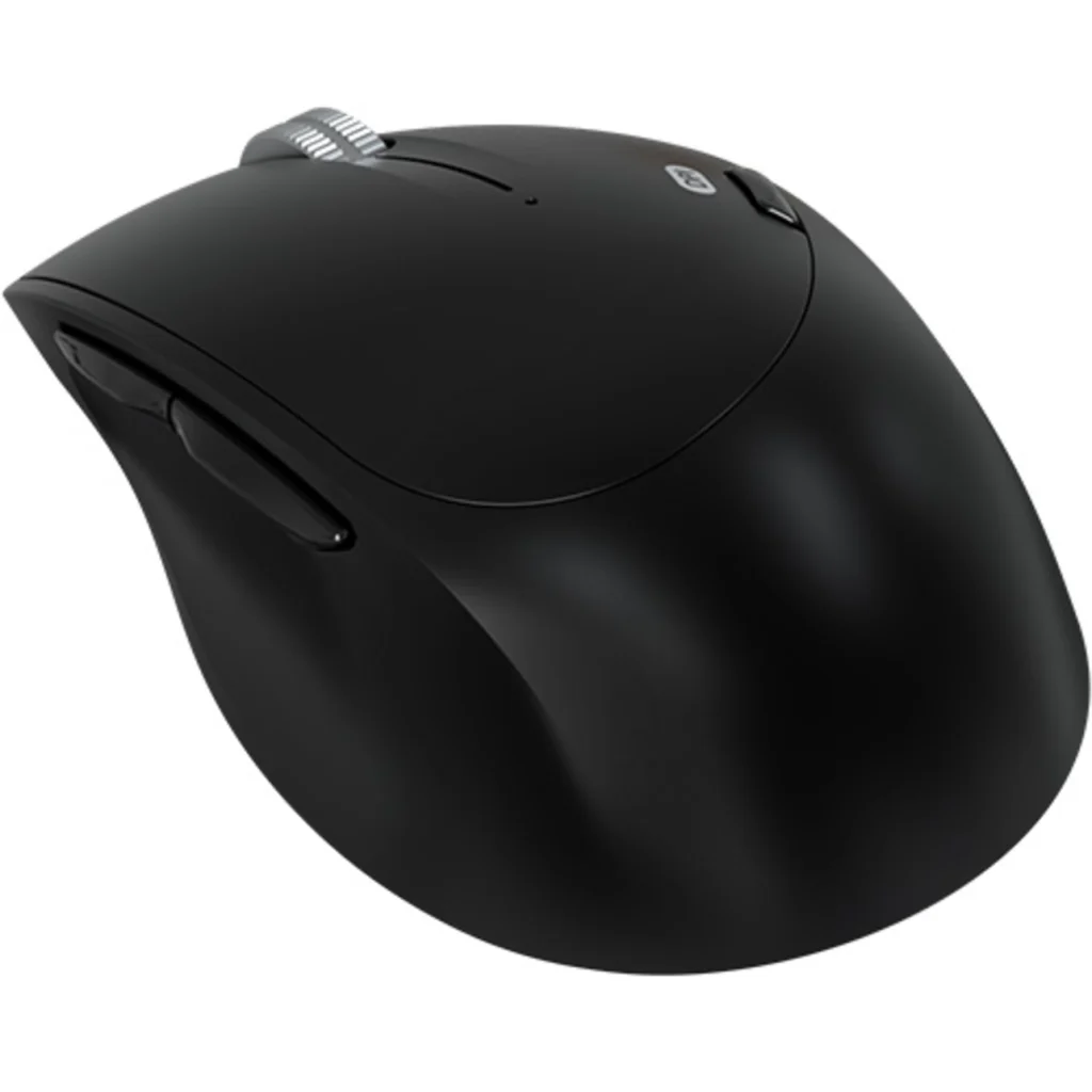 Imagen 1 de Mouse Ergonómico Inalámbrico KlipX KMB-501, Óptico 1600dpi 2.4GHz Bt5.0 Black
