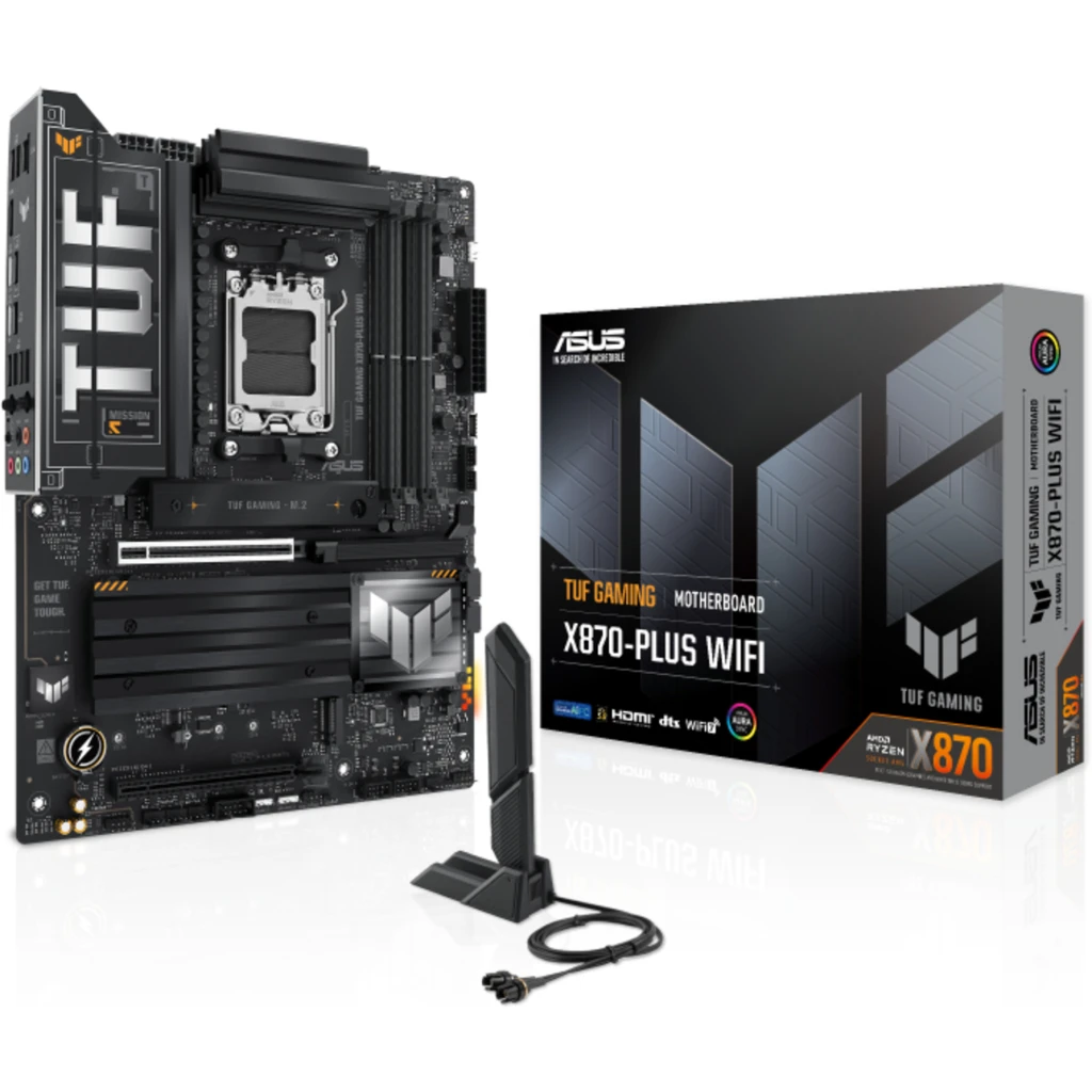 Imagen 6 de Tarjeta Madre Asus TUF GAMING X870-PLUS WIFI AMD AM5 4*DDR5 4*M.2 HDMI USB-C 