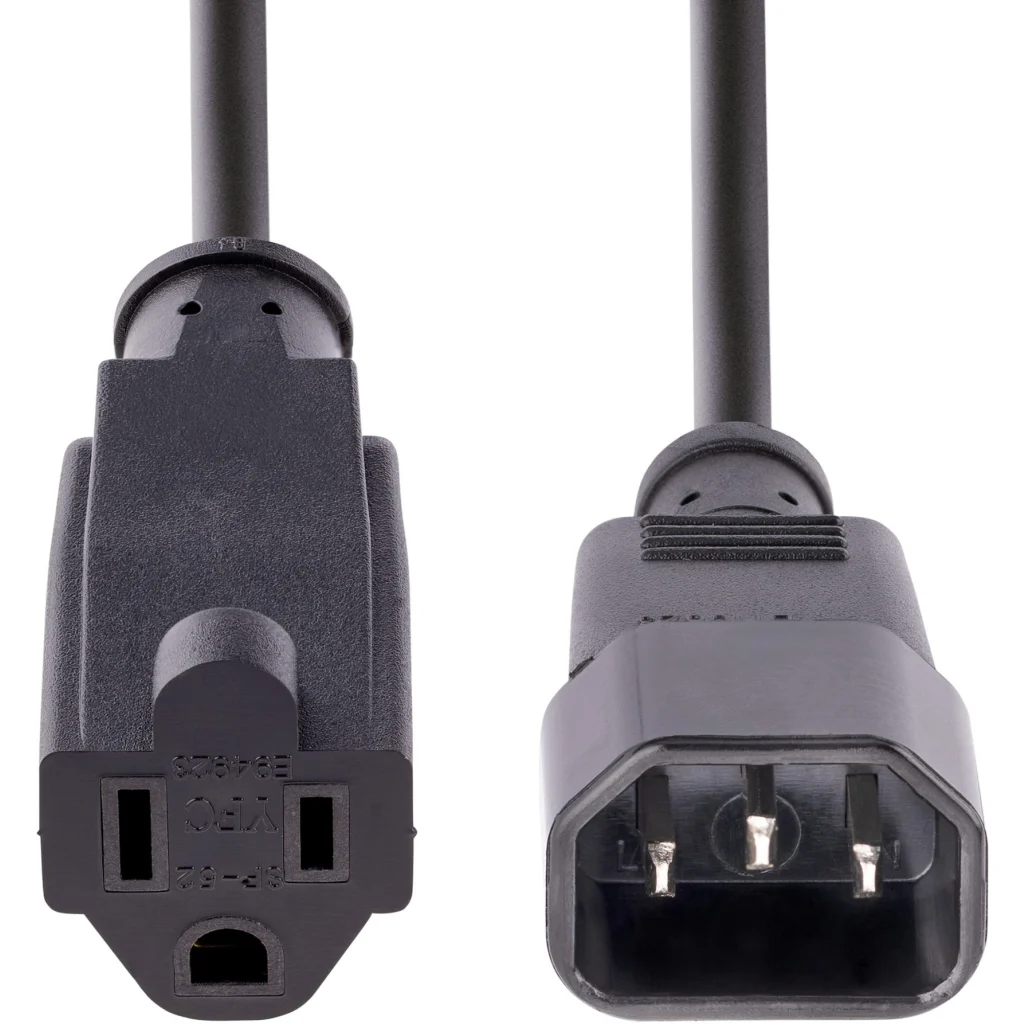 Imagen 3 de Cable de 0.3m de Extension C14 a 5-15R