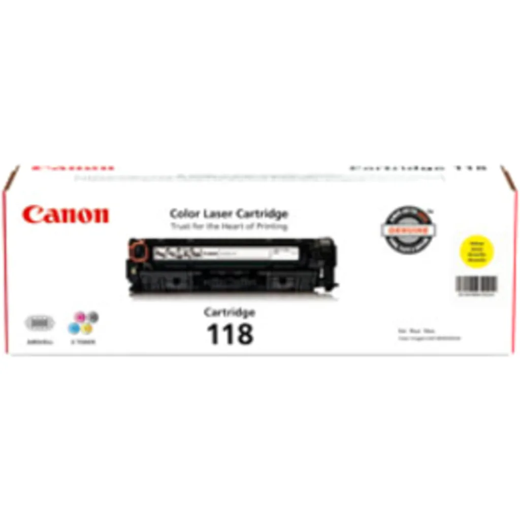 Cartridge Canon 118 Yellow para LBP7200Cdn MF8350Cdn MF8380Cdw 2900Pág