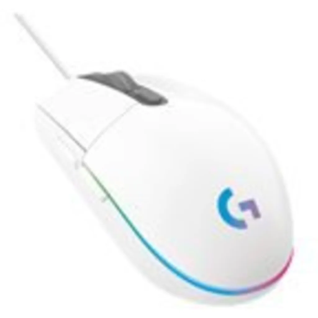 Imagen 1 de Mouse Gamer Alámbrico Logitech G203 RGB 6 Botones 8000dpi USB Blanco