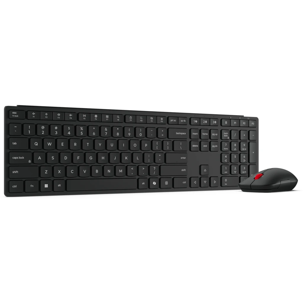 Imagen 4 de Kit Teclado Mouse Inalámbrico Lenovo Pro 6000, BT5.3 Recep USB-A Español Negro