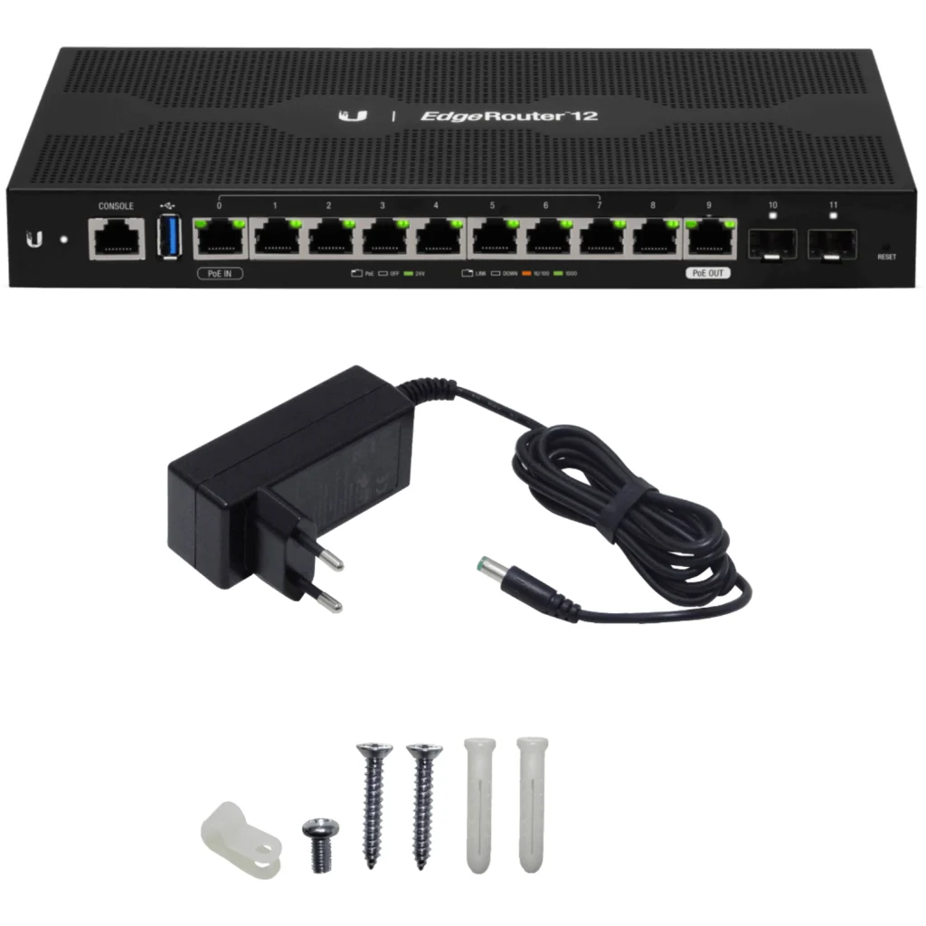 Imagen 4 de Router Ubiquiti EdgeRouter 12, 10 Puertos 10/100/1000 Mbps + 2 Puertos SFP 1U