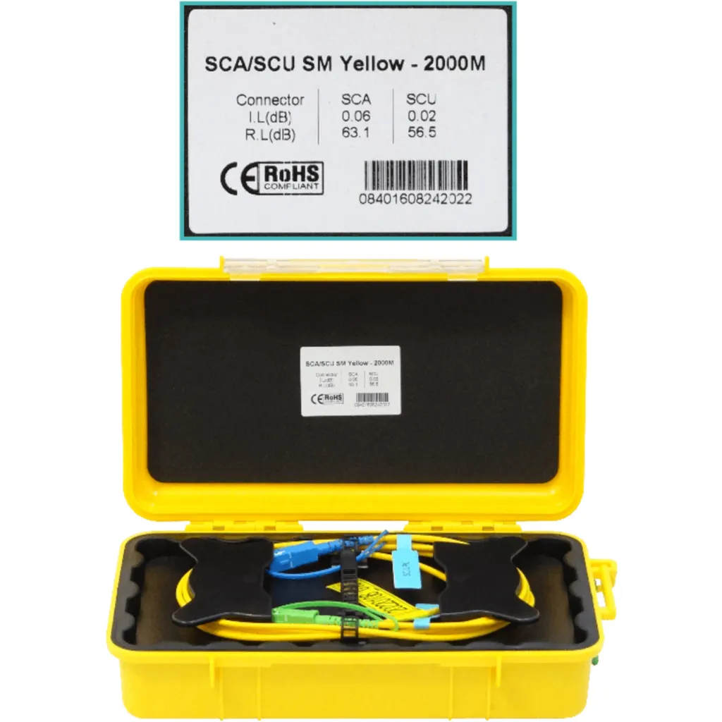 Imagen 4 de 2KM 9/125 SC/APC-SC/UPC G652 MONOMODO SM SX 2000MT BOBINA LANZAMIENTO