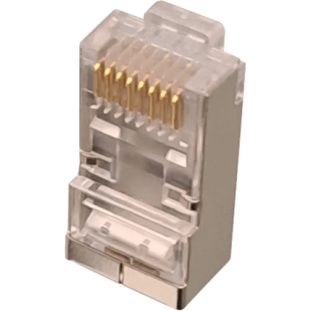Imagen 3 de Conector RJ-45 LINKMADE CAT6 STP P/UNIFILAR METALICO BOLSA 10 unid 