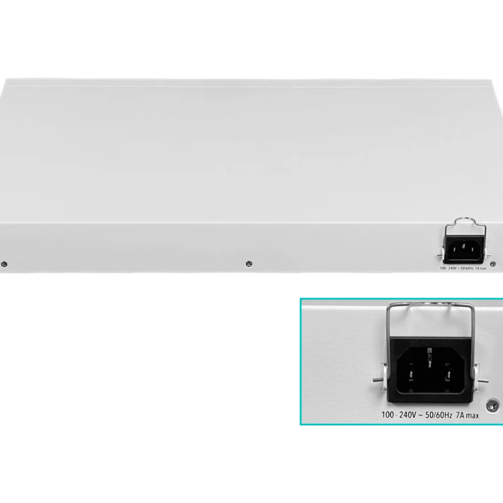 Imagen 2 de Switch MikroTik CRS328-24P-4S+RM 4 SFP+10GG 24-1000 PoE RS232-RJ45 Layer3 RackL5