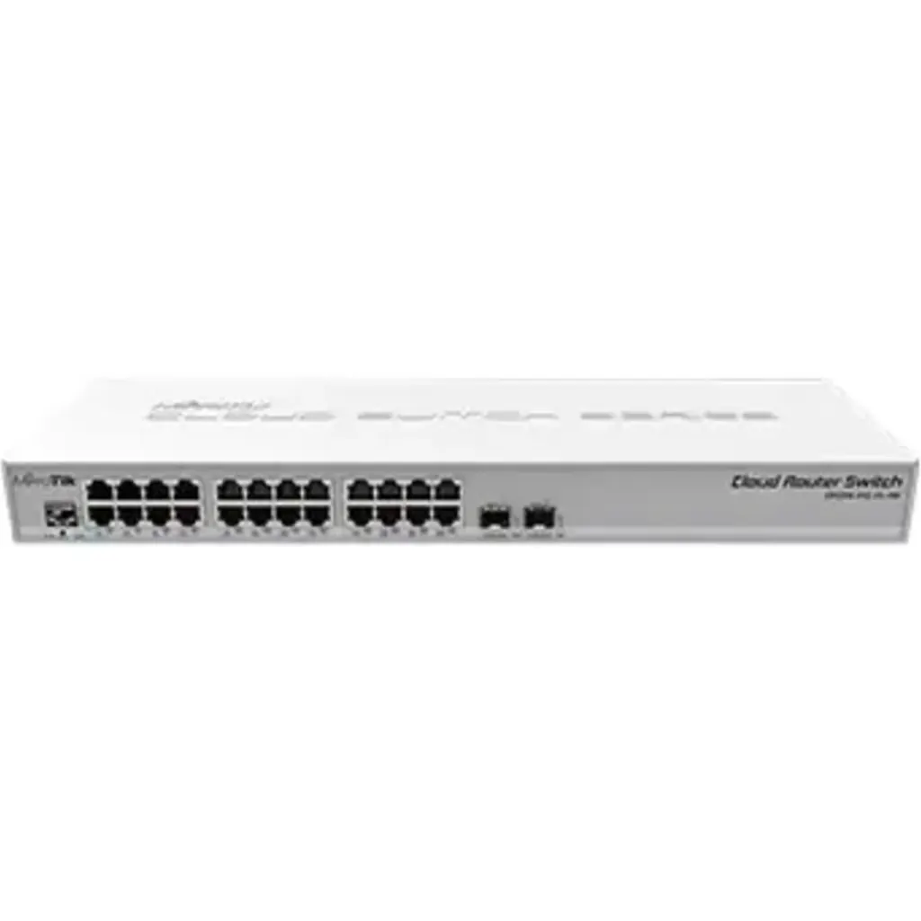 Switch MikroTik CRS326-24G-2S+RM 24 Puertos Giga Ethernet Rackeable (Sin PoE)