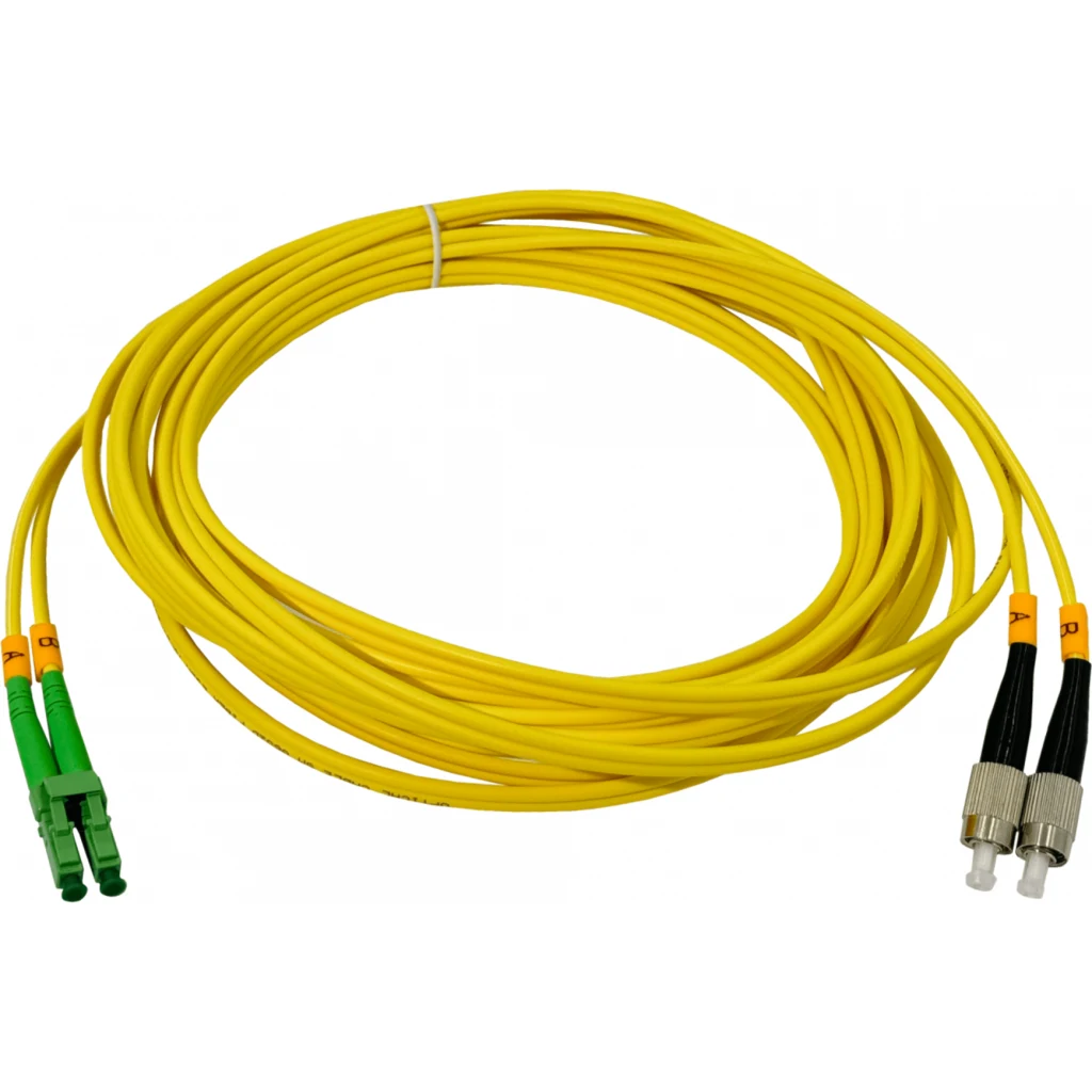 Imagen 1 de 5mt LC/APC-FC/UPC MonoModo SM Duplex Jumper Cable Fibra 9/125um 3mm