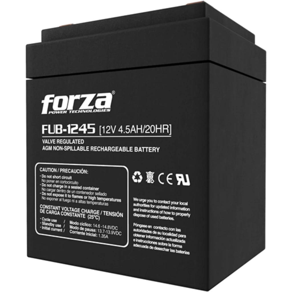 Imagen 1 de Batería Forza FUB-1245, para UPS 12V 4.5Ah Recargable
