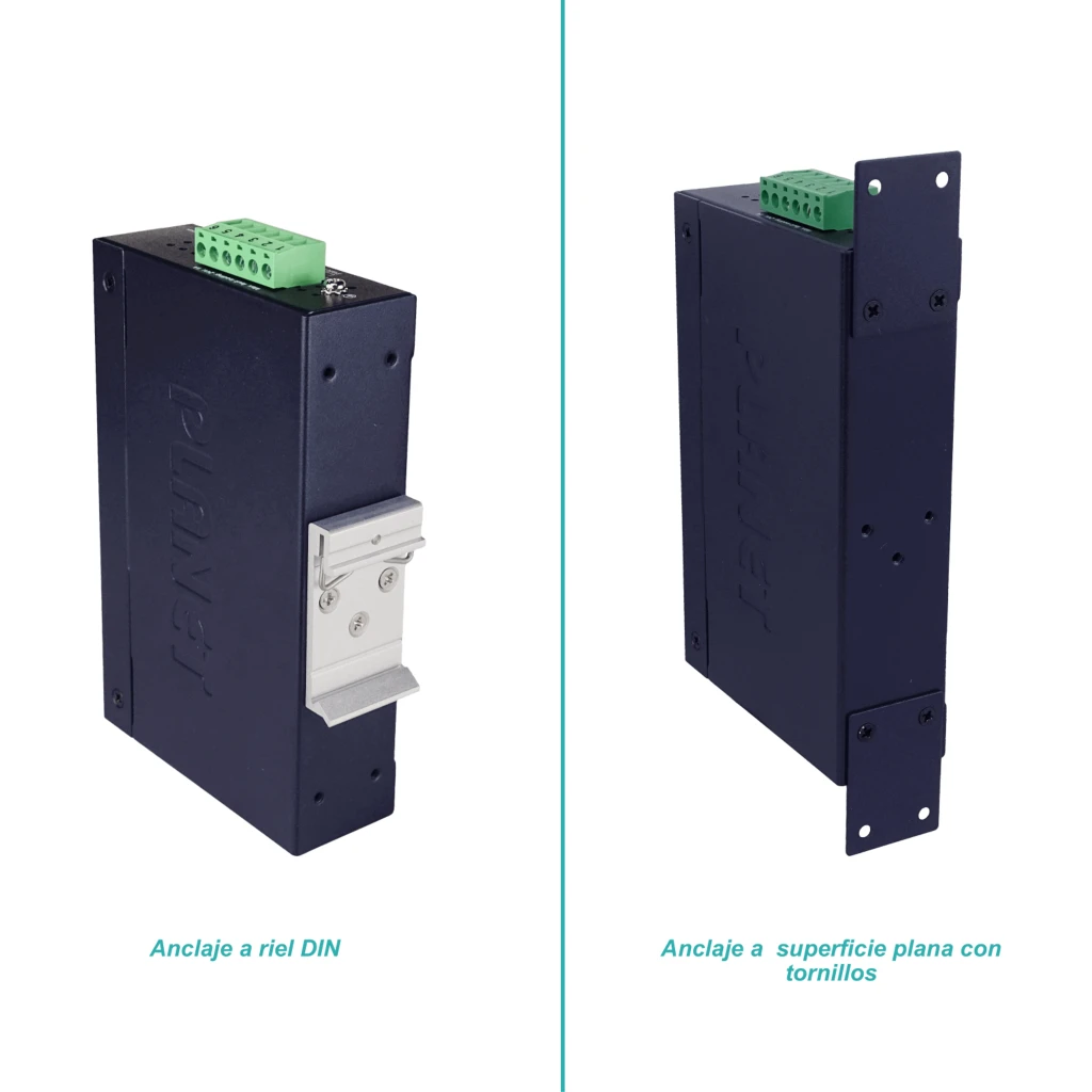Imagen 3 de Switch Planet Industrial 5x 10/100/1000BASET RJ45 TP auto-MDI/MDI-X, auto negot