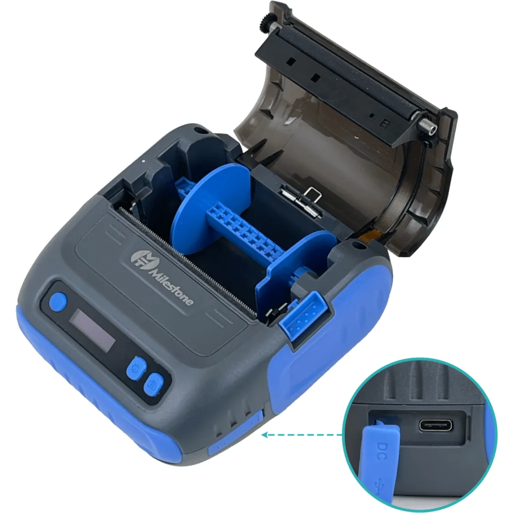 Impresora Portatil Termica Bluetooth USB-C 80mm inc-5V/1A