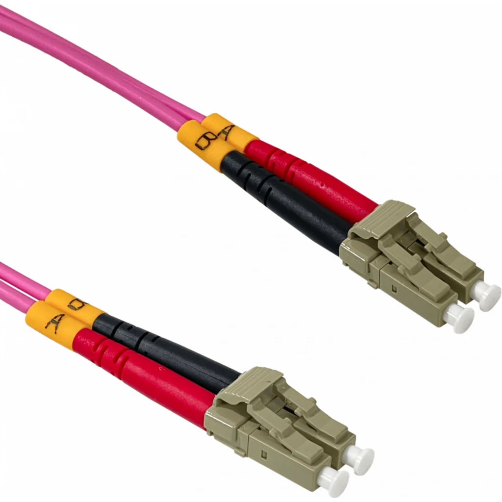 Imagen 2 de LSZH 100mt LC-LC OM4 MultiModo MM Duplex Jumper Fibra 50/125um 3mm