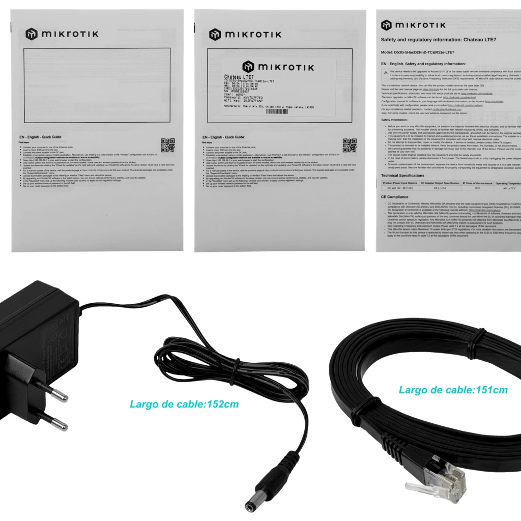 Imagen 4 de MIKROTIK 4G CAT7 5-1000 Sim USB L4 2,4/5GHz inc24V D53G-5HACD2HND