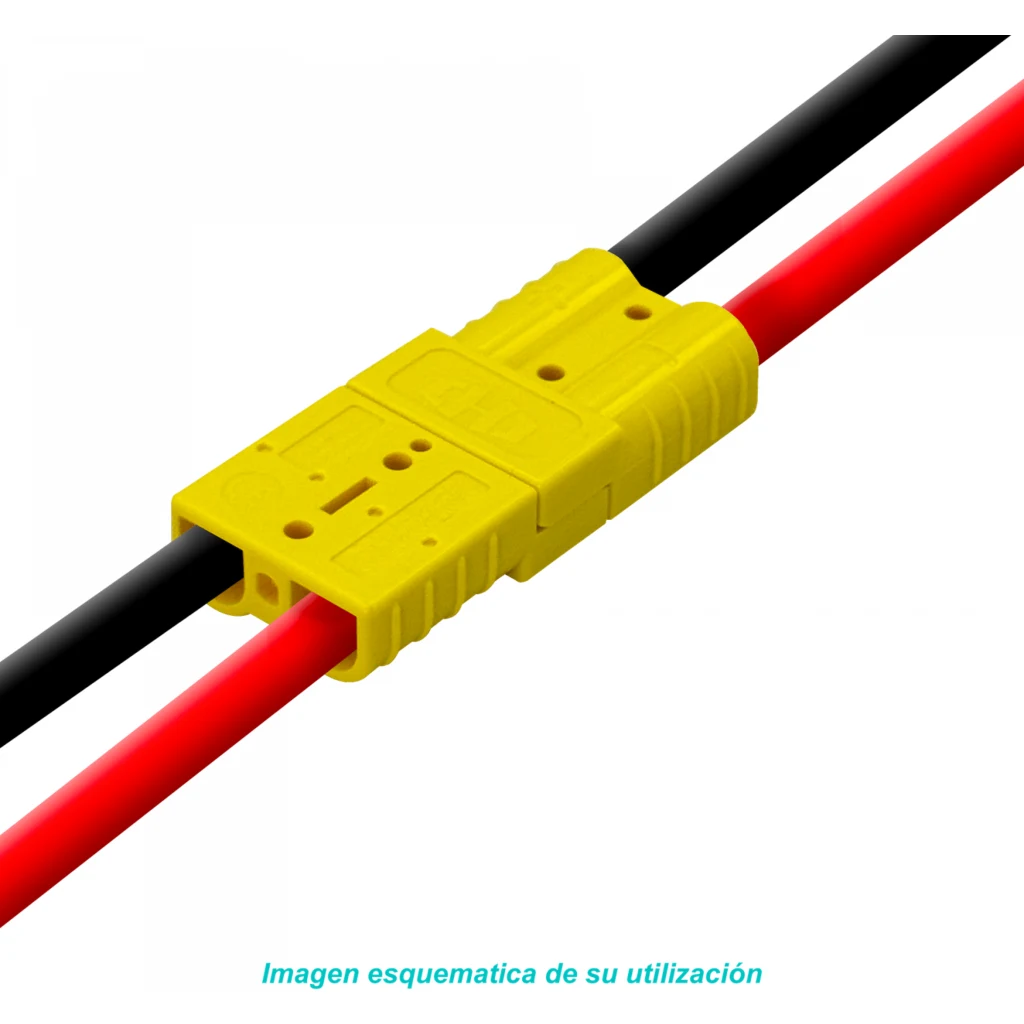 Imagen 3 de 50A 6mm 2-un Amarillo Anderson SB50 Enchufe Terminal Conector Volante