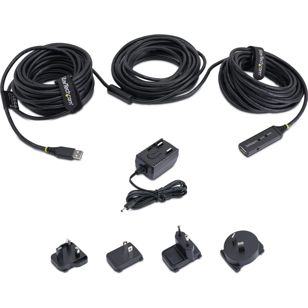 Cable Extensión USB 2.0 Tipo-A M/H 5mt  Activo Negro - StarTech